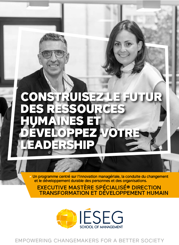 Brochure Mastère Spécialisé Direction Transformation et Développement Humain